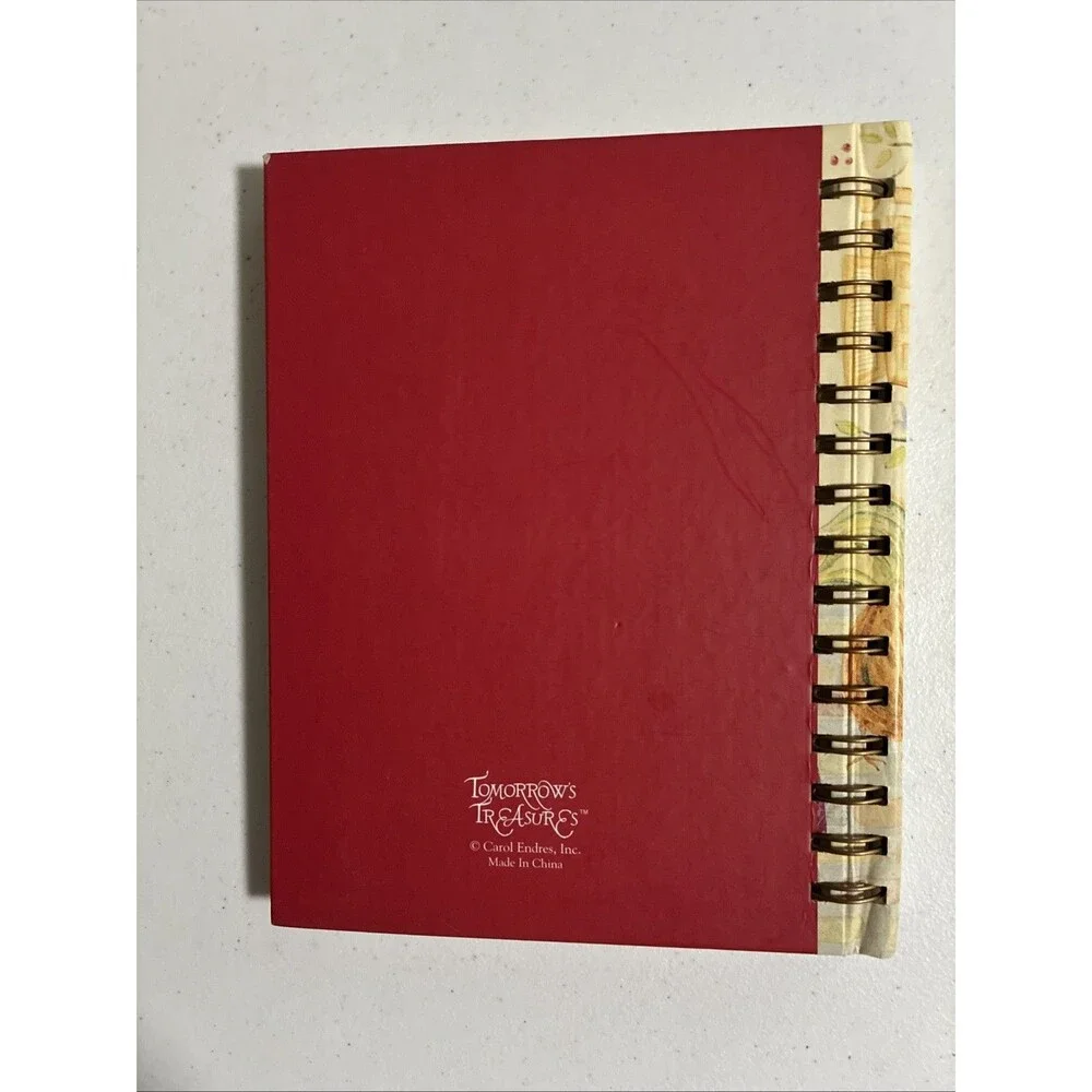 Tomorrows Treasures Carol Endres Journal Diary 200 Lined Page Notebook Spiral HC - Picture 3 of 8